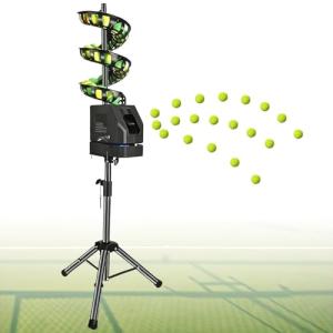 Pickleball Machine Ball Thrower,Portable Pickle Ball Launcher Machine with Remote Control for Practice,Built-in 5200mAh Lithium Battery,Training Aids and Gifts for Beginners Upgradedversion