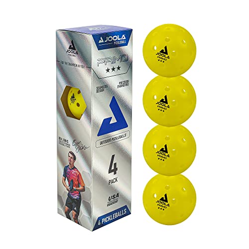 4 Pack JOOLA Primo Tournament Pickleball Balls