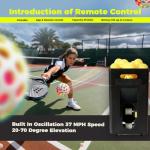 Automatic Pickleball Machine with WiFi App - 60km/h Speed, 40-Ball Capacity, Ideal for Beginners & Intermediate Players, Enhance Your Practice Sessions