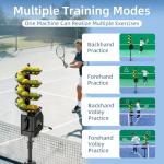 Pickleball Machine Ball Thrower,Portable Pickle Ball Launcher Machine with Remote Control for Practice,Built-in 5200mAh Lithium Battery,Training Aids and Gifts for Beginners Upgradedversion