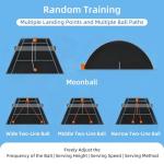 LURECAQING Pickleball Machine Ball Thrower, 28 Pickleballs Capacity,2/3/4Sec Frequency,Angle/Speed of Serve are Adjustable,60-105CM Adjustable Tripod,for Practice and Training Luxurymodel