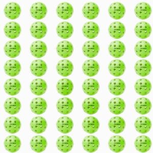 Navona 48 Pack Premium 40-Holes Outdoor Pickleball Balls, Meet USAPA Official Requirement, Perfectly Balanced, High Bounce True Flight, Durable Outdoor Pickleball Set