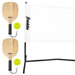 Franklin Sports Half Court Size Pickleball Net by Franklin Pickleball - Includes 10ft Net, (2) Paddles, and (2) X-40 USA Pickleball Approved Pickleballs