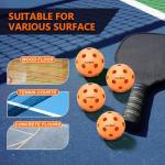 Navona 40 Pack Premium 26-Holes Orange Indoor Pickleball Balls, Meet USAPA Official Requirement, Perfectly Balanced, High Bounce True Flight, Durable Indoor Pickleball Set