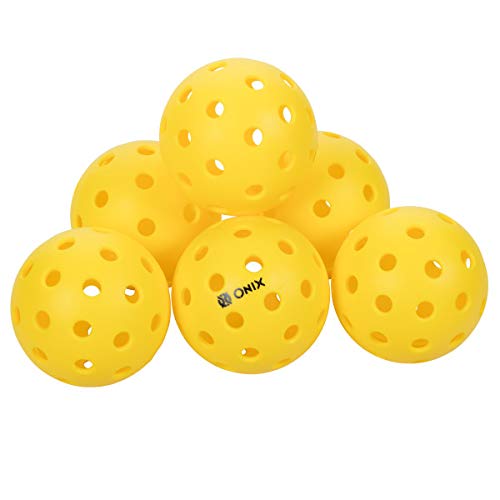 Onix Pure 2 Outdoor Pickleball Balls Yellow 6-Pack