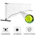 22FT Portable Pickleball Net for Driveway with Carry Bag – Regulation Size 22 Ft Pickleball Net System with Sturdy Metal Frame, 4 Paddles & 4 Outdoor Pickleballs, Fast Setup, Weather‑Resistant for Bac