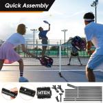 MTEN Pickleball Net, Portable Pickleball Net for Driveway, 22 FT USAPA Regulation Size, Steady Metal Frame, with Carrying Bag for Backyards, Driveways, Outdoor Indoor