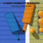 MR Tennis Targets, Portable Pickleball Hitting Target w/High-Visibility Markers, Advanced Tennis Training Targets, Tennis and Pickleball Serve Training Aid for Practice & Skill Improvement, Pack of 2