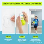 Dink’r Pickleball Training Device 2.0 – Solo Trainer for Home Practice | 10-Foot Auto-Lock Cord, Quick-Switch Ball System, Dual Mounting Plates | Fun Gift for Pickleball Players & Families