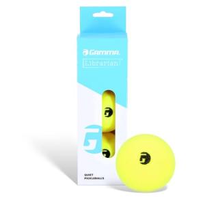 Gamma Librarian Foam Pickleball Balls, Foam Balls for Pickleball Practice with True Bounce on All Surfaces, Box of 3