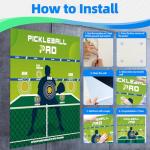 Dink Master Pickleball Practice Board with 2 Packs Squeegee for Vinyl - Convenient Rebounder Training Aid - Practice Dinks and Improve Pickleball Gaming Ability