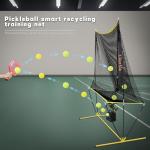 LiberAla Portable Pickleball Net & Ball Collector ，Smart Recycling Net for Pickle Ball, Tennis, Baseball Practice Equipment ，Collapsible Pickleball Trainer for Indoor/Outdoor