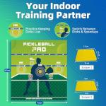 Dink Master Pickleball Practice Board with 2 Packs Squeegee for Vinyl - Convenient Rebounder Training Aid - Practice Dinks and Improve Pickleball Gaming Ability