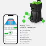 PUSUN PP-Smart Pickleball Machine – 80+ Ball Capacity, 20–70 mph Speed, 1.6–6s Frequency, 65ft Max Distance, 4–6H Lithium Battery, App & Remote Control, for Beginner to Advanced Players (Black)