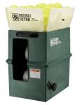 Pickleball Tutor Plus. Ball Machine. Variable TOPSPIN and Backspin. Speed 10-65 MPH. Random Oscillator. Made in USA by #1 Pickleball Machine Company.