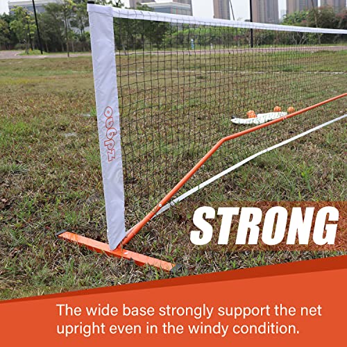 Portable Pickleball Set with 4 Paddles, Net, Balls & Bag