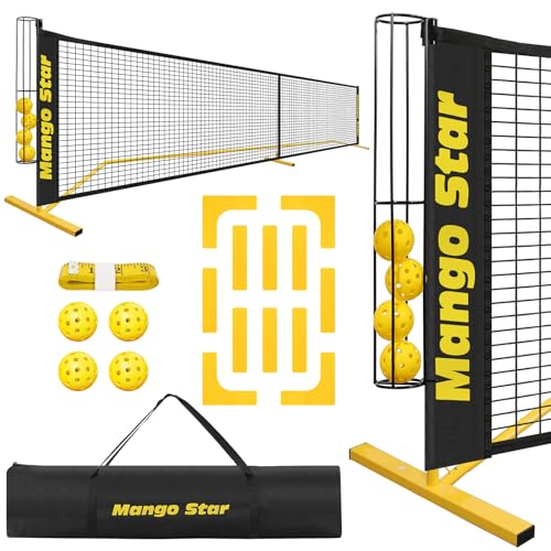 MangoStar 22FT Portable Pickleball Net with Accessories