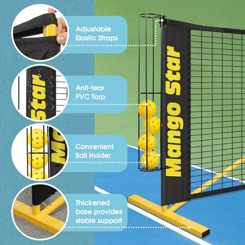MangoStar 22FT Portable Pickleball Net with Accessories