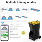 PUSUN PP-SMART Pro Pickleball Machine - Professional Auto Ball Server with APP Control, 20 Landing Points & Dink Training, Smart Pickleball Launcher with Multi-Angle System (4-6H Runtime) (Black)