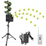AETEREOS Electric Tennis Ball Dropping Machine Tennis Ball Feeder Tennis Machine Lightweight Tennis Serving Machine Frequency Adjustable for Pickleballs & Tennis Balls