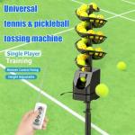 AETEREOS Electric Tennis Ball Dropping Machine Tennis Ball Feeder Tennis Machine Lightweight Tennis Serving Machine Frequency Adjustable for Pickleballs & Tennis Balls