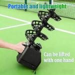 AETEREOS Electric Tennis Ball Dropping Machine Tennis Ball Feeder Tennis Machine Lightweight Tennis Serving Machine Frequency Adjustable for Pickleballs & Tennis Balls