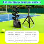 AETEREOS Electric Tennis Ball Dropping Machine Tennis Ball Feeder Tennis Machine Lightweight Tennis Serving Machine Frequency Adjustable for Pickleballs & Tennis Balls