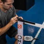 Onix Pickleball 2-in-1 Regulation-Size Portable Net and Practice Net Set Includes Carrying Case with Wheels,White