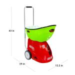 LOBSTER Sports Pickle Champion Pickleball Machine – Spin Control, Random Match-Play, 2-Line Drill, 6 Pre-Loaded Drill Patterns, Battery Powered, Portable, Holds 125 Balls, with 20-Function Remote