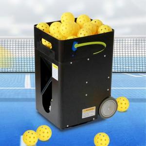 Automatic PicklebaII Launcher, Professional Picklebäll Training Machine with 40 Ball Capacity, Adjustable Speed & Angle, Portable with Wheels