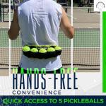 Premium Pickleball Ball Buddy – Hands-Free Training Aid + Free Keychain