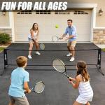 Aoneky Portable Pickleball & Tennis Practice Net - No Tools Easy Setup in Minutes, 10ft Freestanding Net for Driveway, Backyard, Indoor, Outdoor Use, Includes Carry Bag