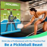 Portable Pickleball Trainer - Instant Feedback Rebounder, Training Aid for Backyard Practice, School Club Skill Development, Pickleball Practice Equipment, Adjustable Pickleballs Trainer for All Ages