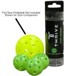Thrive Fast Hands Mini Pickleball Ball - Quicker Reaction Training Aid for Hands, Paddle Control, and Coordination - Great for Pickleball Drills - Includes 3 Balls and Tube