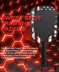 Carbon Fiber Pickleball Paddle with Sweet Spot Trainer