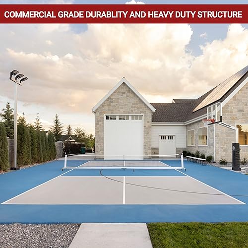 Indoor/Outdoor Portable Pickleball Net with Rust-Proof Aluminum Frame