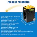 Pickleballs Machine, Pickleballs Training Equipment, Practice Launcher for 40 Balls Pickleballs Training, Adjustable Throwing Angle, Speed, Rotation Frequency for Beginners