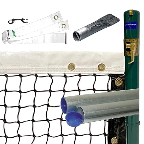 Premium Pickleball Court Equipment Pack - Green (Net, Post, Sleeves, Strap, Anchor)