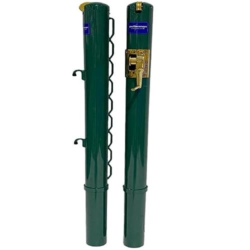 Premium Pickleball Court Equipment Pack - Green (Net, Post, Sleeves, Strap, Anchor)