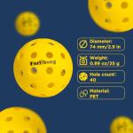 Furlihong 681PBH Pickleball Machine and 16-Pack Pickleball Balls Bundle