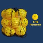 Furlihong 681PBH Pickleball Machine and 16-Pack Pickleball Balls Bundle