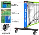 Hoverphenix Portable Pickleball Net with Wheels, 22FT Regulation Size Pickle Ball Net with Pickleballs, Carry Bag for Home, Driveway, Backyard, Indoor or Outdoor