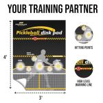 PodiuMax Pickleball Dink Pad for Improved Accuracy and Control, Wall Pickleball Rebounder Training Aid, Outdoor Wall Drill Poster (4x3ft)