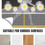 PodiuMax Pickleball Dink Pad for Improved Accuracy and Control, Wall Pickleball Rebounder Training Aid, Outdoor Wall Drill Poster (4x3ft)