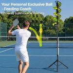 Posboll Pickleball Machine Ball Launcher&Dropping Machine,Portable Battery-Free Pickleball Trainer, 26-Ball Large Capacity,Adjustable Height,Perfect Solo Training adis for Beginners&Pros