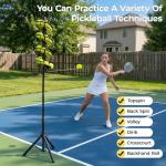 Posboll Pickleball Machine Ball Launcher&Dropping Machine,Portable Battery-Free Pickleball Trainer, 26-Ball Large Capacity,Adjustable Height,Perfect Solo Training adis for Beginners&Pros