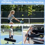 Posboll Pickleball Machine Ball Launcher&Dropping Machine,Portable Battery-Free Pickleball Trainer, 26-Ball Large Capacity,Adjustable Height,Perfect Solo Training adis for Beginners&Pros