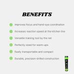 PBF Mini Pickleball Training Aids for Drills, Paddle Control, Warm Up, Focus, Green