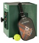 Pickleball Tutor Mini with Oscillator. Ball Machine. Lightweight and Compact. Made in U.S.A. by #1 Pickleball Machine Company.