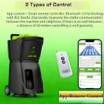 WYBYYDS Pickleball Machine, Automatic Tennis Pitching Machine Pickleball Launcher with Auto Swing Base Adjustable Speed & Angles,for All-Level Training